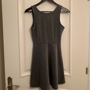 Grey Open-Back Dress